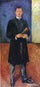 Self-Portrait with Brushes in modern living room