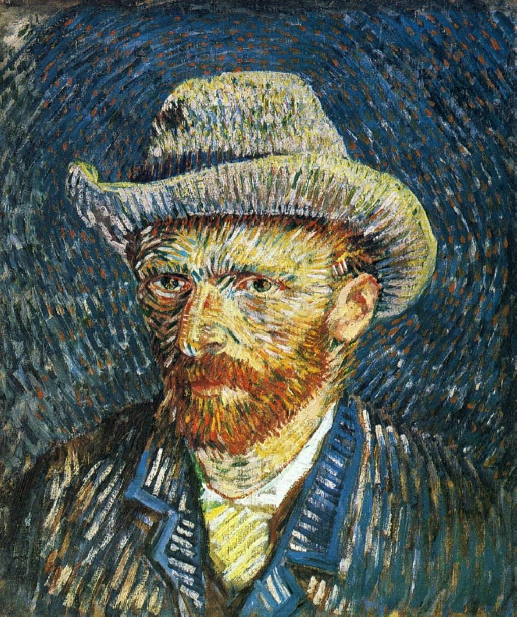 Self Portrait with Felt Hat - Vincent van Gogh