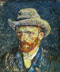 Self Portrait with Felt Hat by Vincent van Gogh — hand-painted portrait oil painting reproduction on canvas