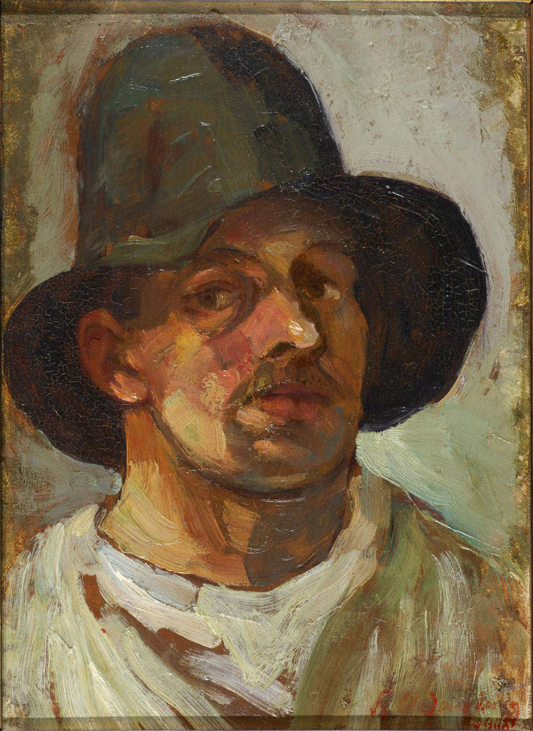 Self portrait with hat - Theo van Doesburg