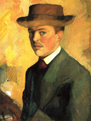 Self-Portrait with Hat - August Macke