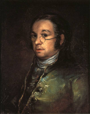 Self portrait with spectacles - Francisco Goya