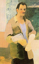 Self-Portrait by Arshile Gorky — hand-painted portrait oil painting reproduction on canvas