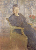 Selma Lagerlöf by Carl Larsson — male oil painting wall art, Art Nouveau Modern