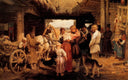 Send off of recruit by Ilya Repin — group oil painting wall art, Realism