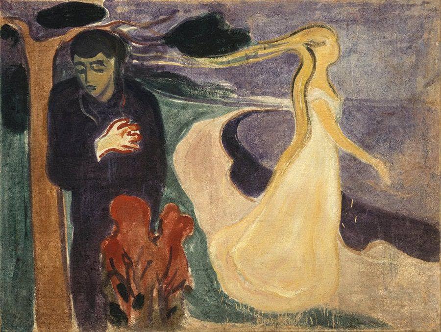 Separation by Edvard Munch — hand-painted abstract oil painting reproduction on canvas