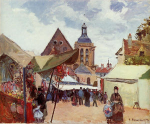 September Fete, Pontoise - Camille Pissarro