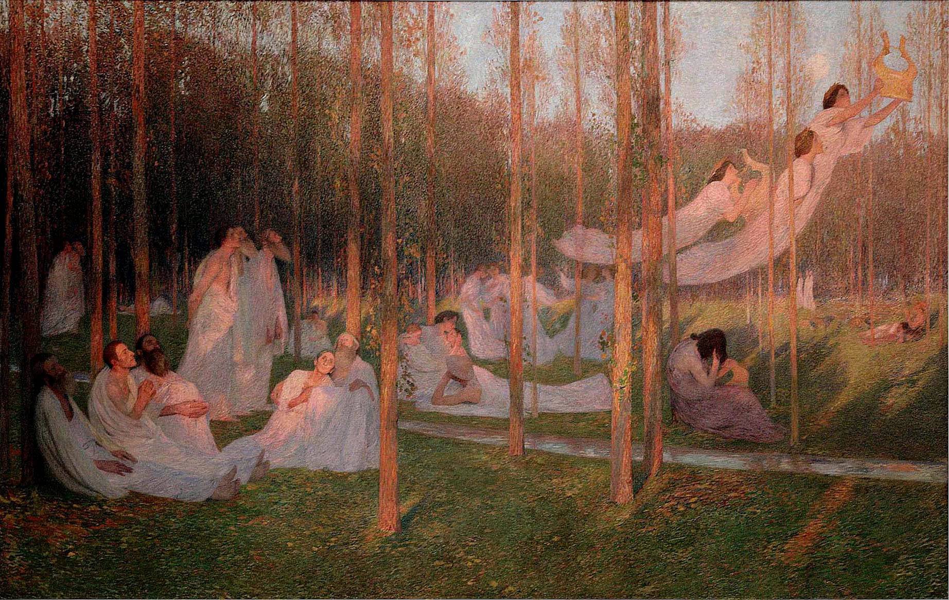 Serenity, illustration for Book VI of the Aeneid - Henri Martin