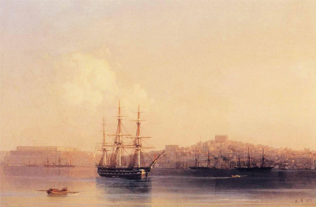 Sevastopol by Ivan Aivazovsky — hand-painted landscape oil painting reproduction on canvas