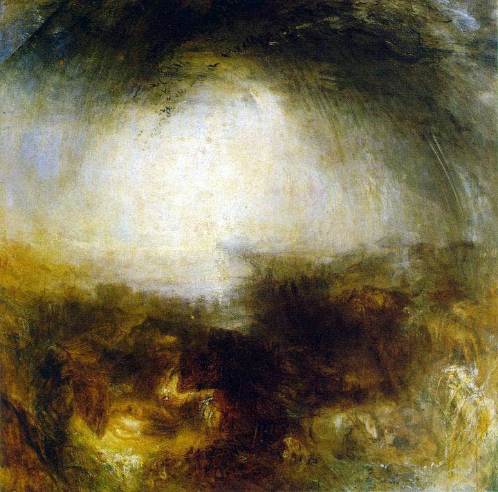 Shade and Darkness, The Evening of The Deluge by J.M.W. Turner — hand-painted landscape oil painting reproduction on canvas