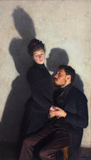 Shadows by Émile Friant — hand-painted portrait oil painting reproduction on canvas