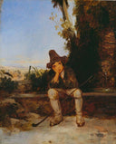 Shepherd Boy by Carl Blechen — male oil painting wall art, Romanticism