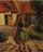 Shepherdess Bringing in Sheep in study