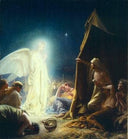 Shepherds Abiding in the Fields by Carl Bloch — hand-painted cultural oil painting reproduction on canvas