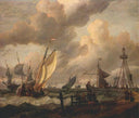Shipping by Abraham Storck — ships oil painting wall art, Baroque
