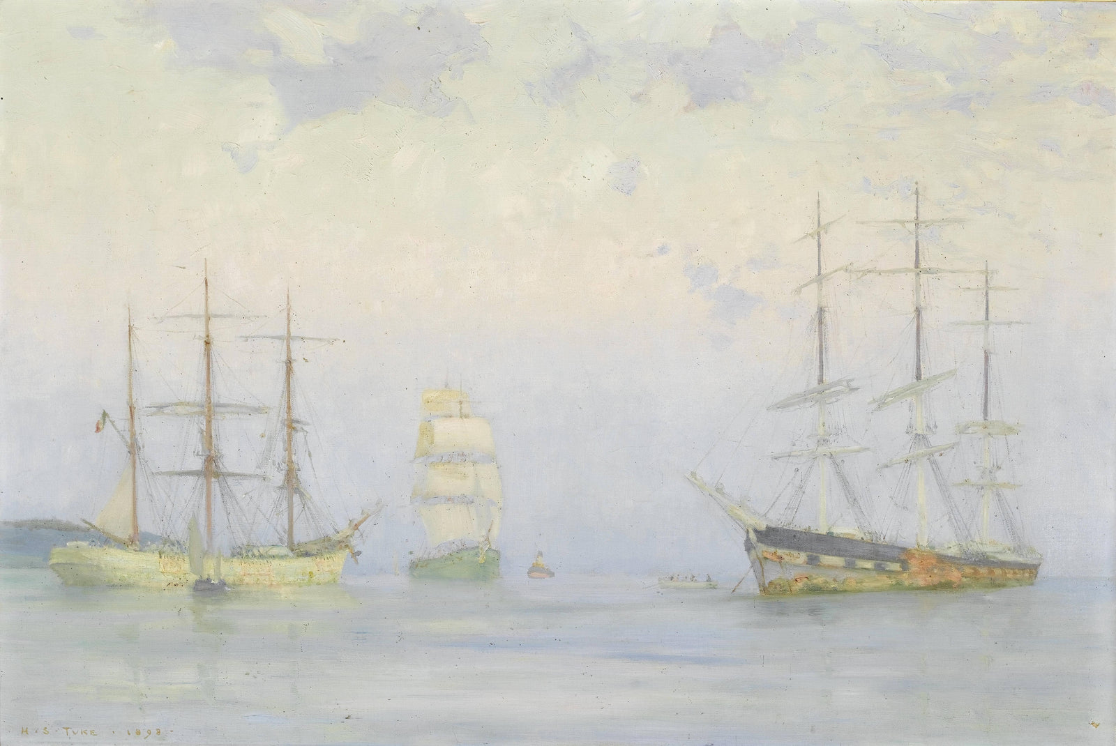 Shipping at Anchor, Carrick Roads
