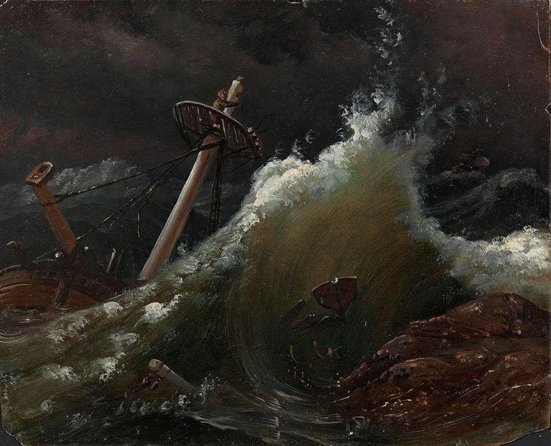 Shipwreck on gallery wrap