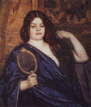 Siberian woman by Vasily Surikov — male oil painting wall art, Realism