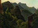 Side of the Valley of Saint-Vincent (Auvergne) by Theodore Rousseau — hand-painted botanical oil painting reproduction on canvas