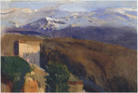 Sierra Nevada, Granada by Joaquín Sorolla — hand-painted landscape oil painting reproduction on canvas