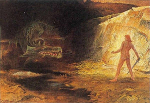 Sigurd and Fafnir - Hermann Hendrich