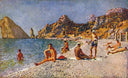Simeiz beach by Ilya Mashkov — hand-painted landscape oil painting reproduction on canvas