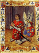 Simon De Varie Kneeling In Prayer by Jean Fouquet — children oil painting wall art, Northern Renaissance