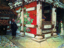 Sinto Temple in Nikko by Vasily Vereshchagin — hand-painted architectural oil painting reproduction on canvas