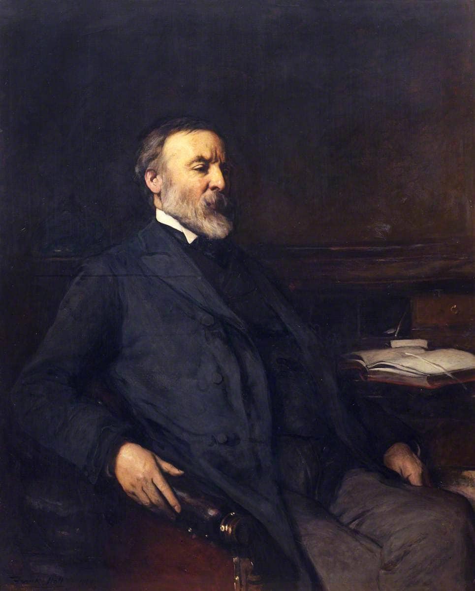Sir Andrew Clark by Frank Holl — hand-painted portrait oil painting reproduction on canvas