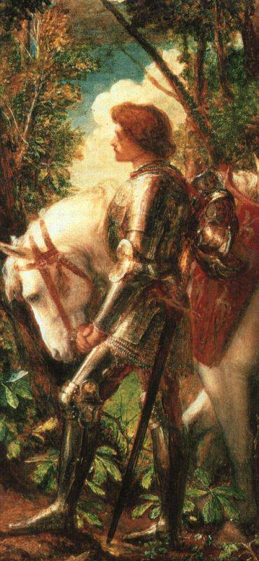 Sir Galahad by George Frederick Watts, hand-painted animal oil painting reproduction on canvas