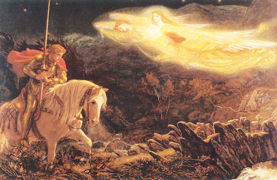 Sir Galahad - the Quest of the Holy Grail - Arthur Hughes