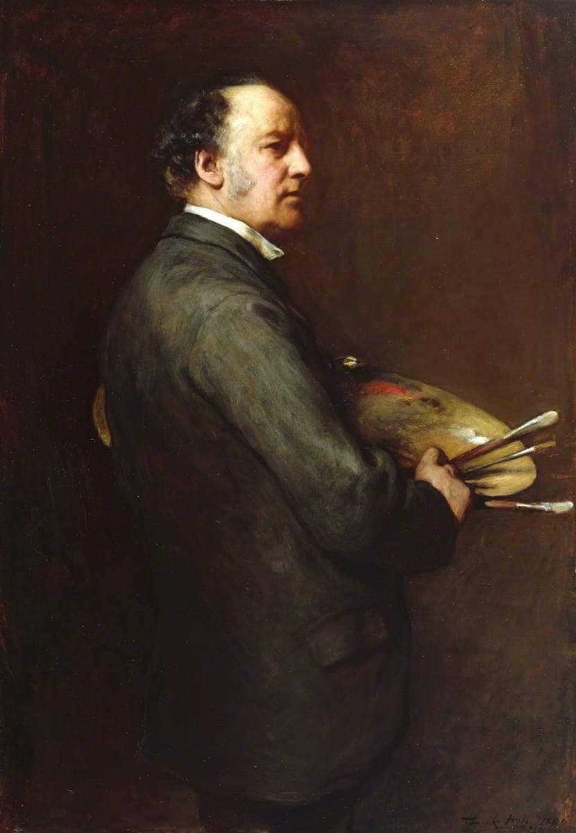 Sir John Everett Millais by Frank Holl — hand-painted portrait oil painting reproduction on canvas