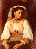 Pippa by John Everett Millais — female oil painting wall art, Realism