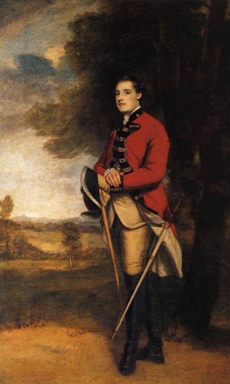 Sir Richard Worsley by Joshua Reynolds — hand-painted portrait oil painting reproduction on canvas