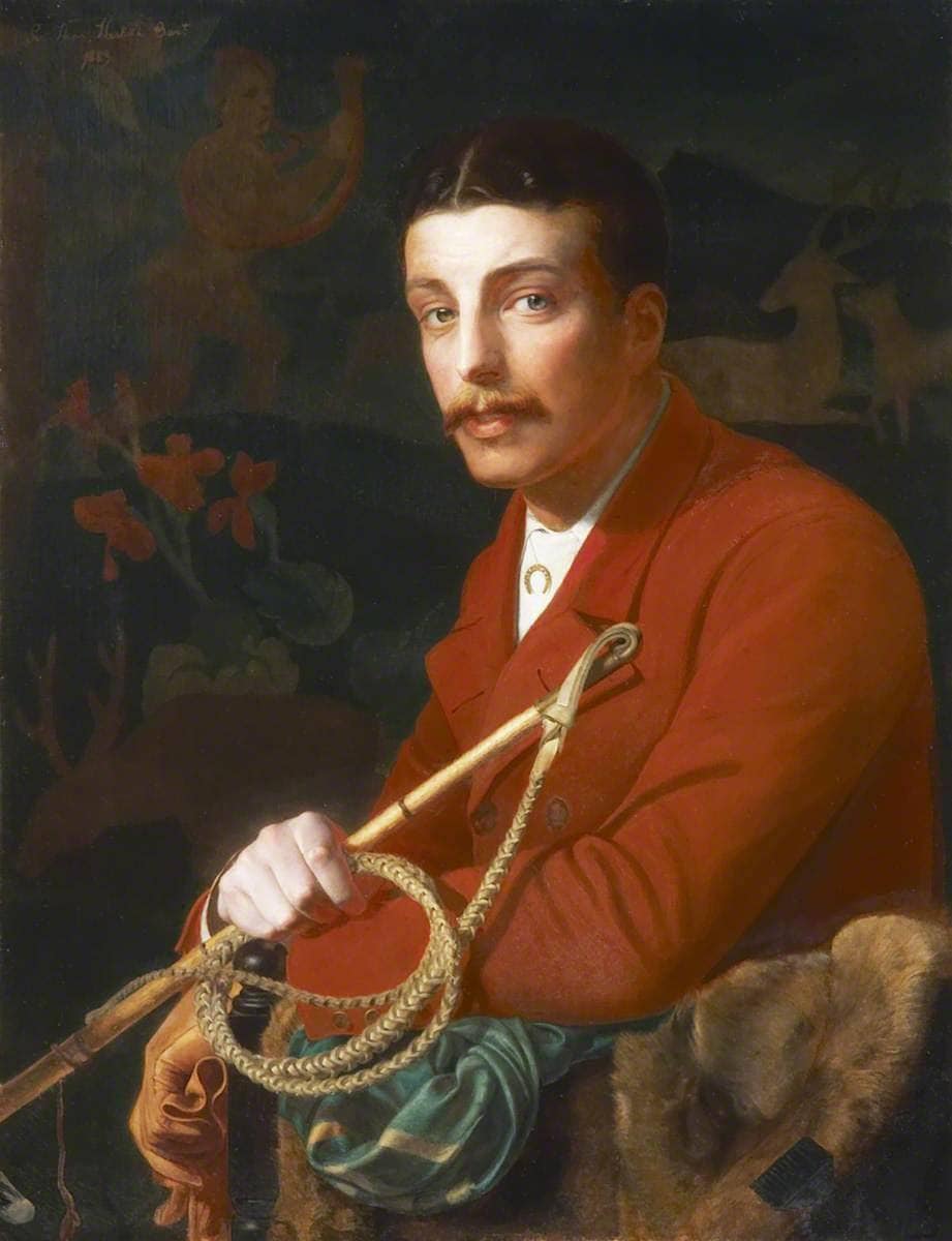 Sir Thomas George Fermor-Hesketh, 7th Baronet Hesketh of Rufford by Frederick Sandys — hand-painted portrait oil painting reproduction on canvas