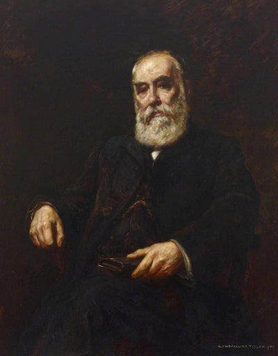 Sir Thomas Stevenson (1838â1908), lecturer in forensic medicine by Albert Chevallier Tayler — oil painting reproduction