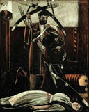 Sister and brother (according to the play by V. Gunia) by Niko Pirosmani — hand-painted cultural oil painting reproduction on canvas