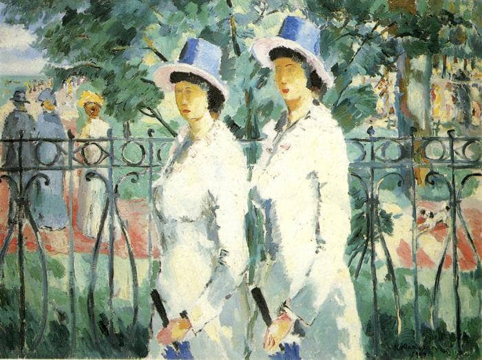 Sisters by Kazimir Malevich — hand-painted portrait oil painting reproduction on canvas