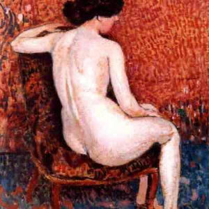 Sitting Nude on Chair