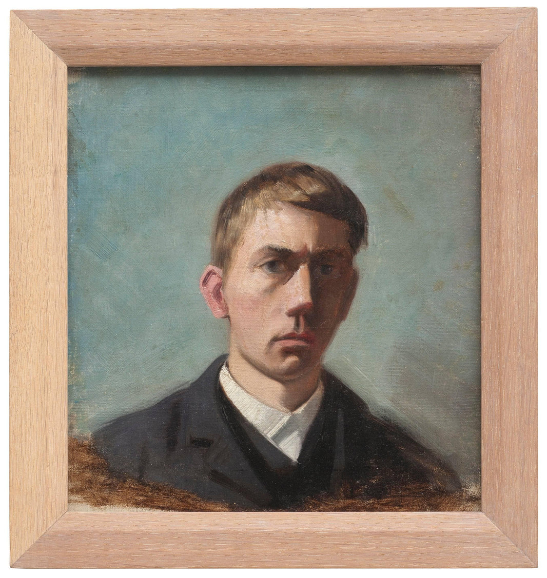 Självporträtt by Eugène Jansson — hand-painted portrait oil painting reproduction on canvas