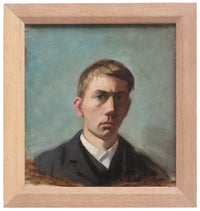 Självporträtt by Eugène Jansson — hand-painted portrait oil painting reproduction on canvas