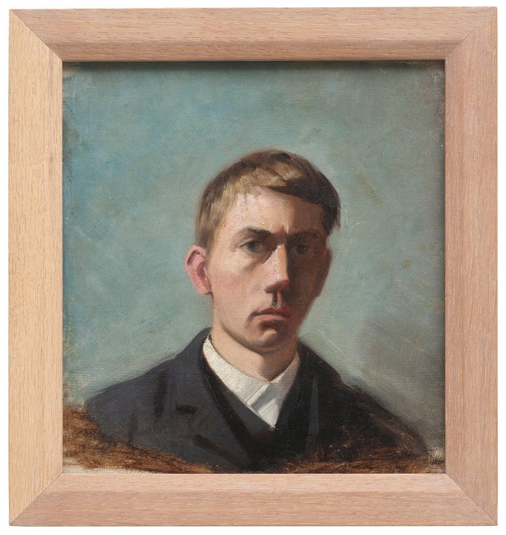 Självporträtt by Eugène Jansson — hand-painted portrait oil painting reproduction on canvas