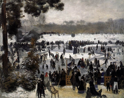 Skaters in the Bois de Boulogne in modern living room