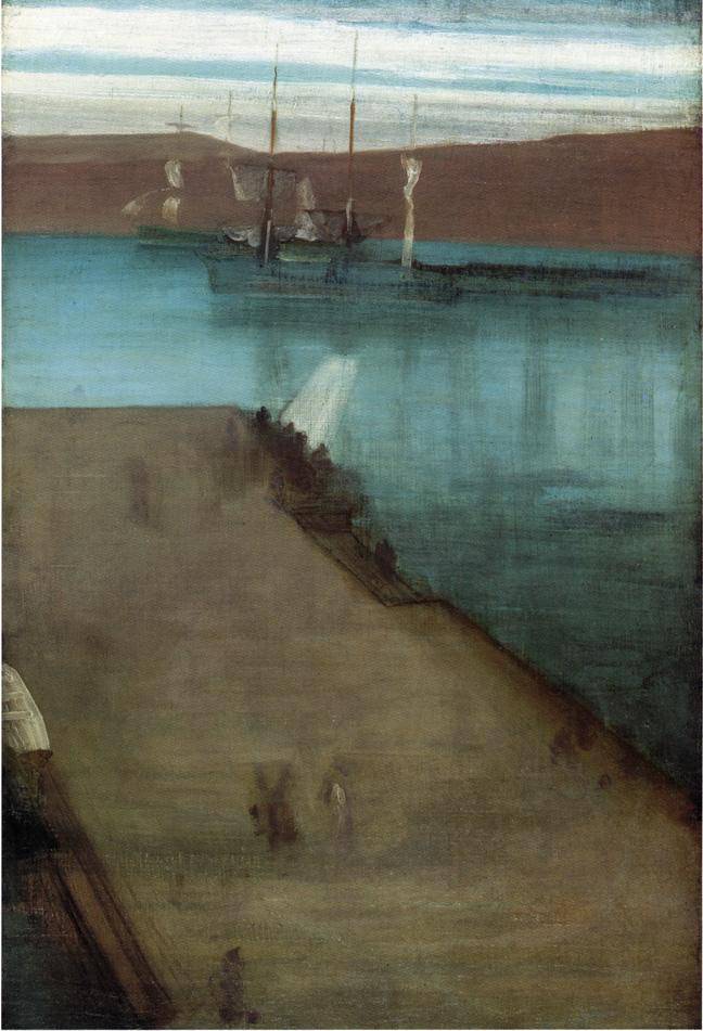 Sketch for Nocturne in Blue and Gold Valparaiso Bay - James McNeill Whistler