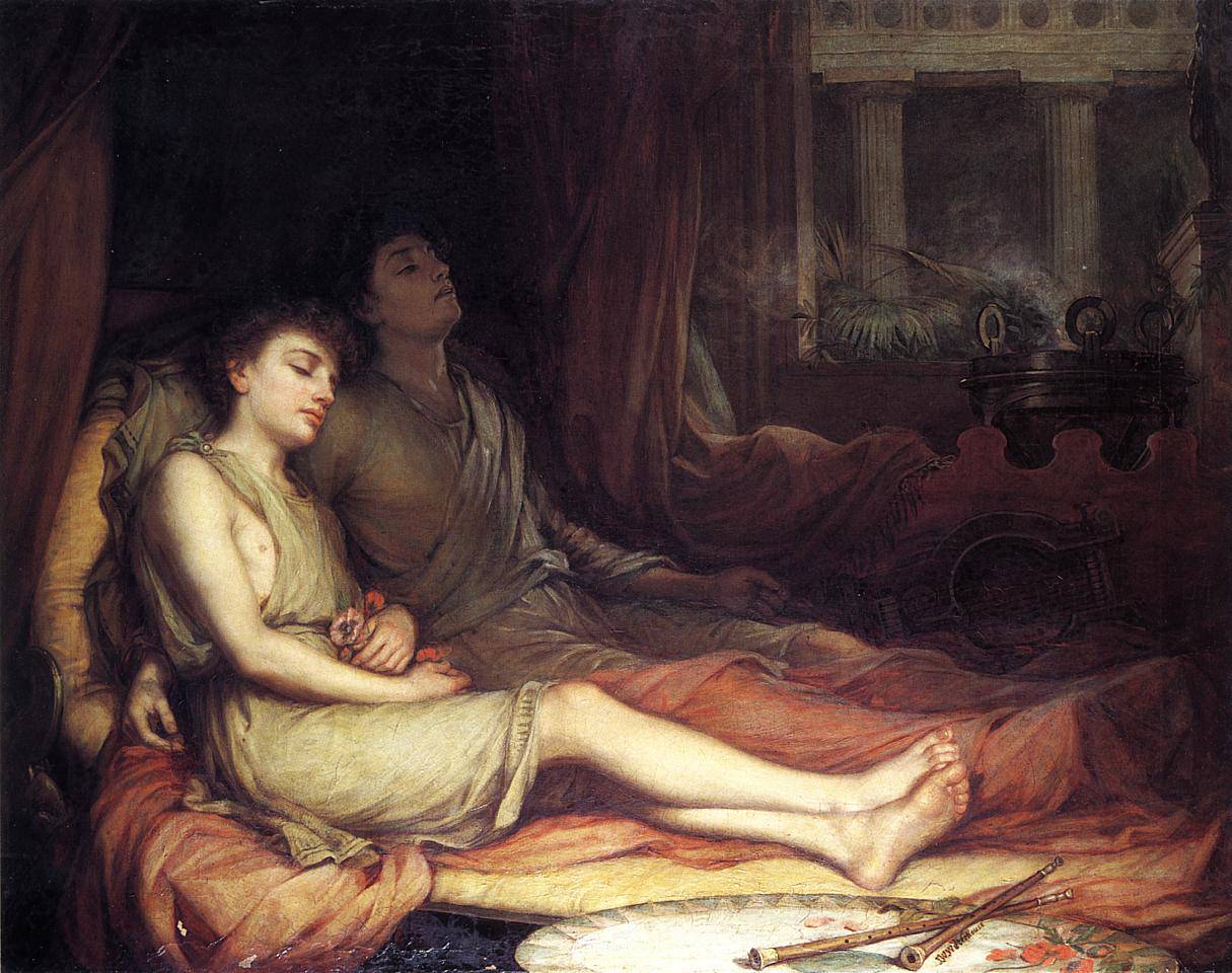 Sleep and His Half Brother Death - John William Waterhouse