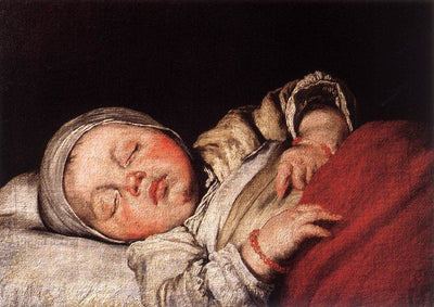 Sleeping Child by Bernardo Strozzi — oil painting reproduction