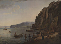 Small harbor in Sorrento by Sylvester Shchedrin — hand-painted landscape oil painting reproduction on canvas