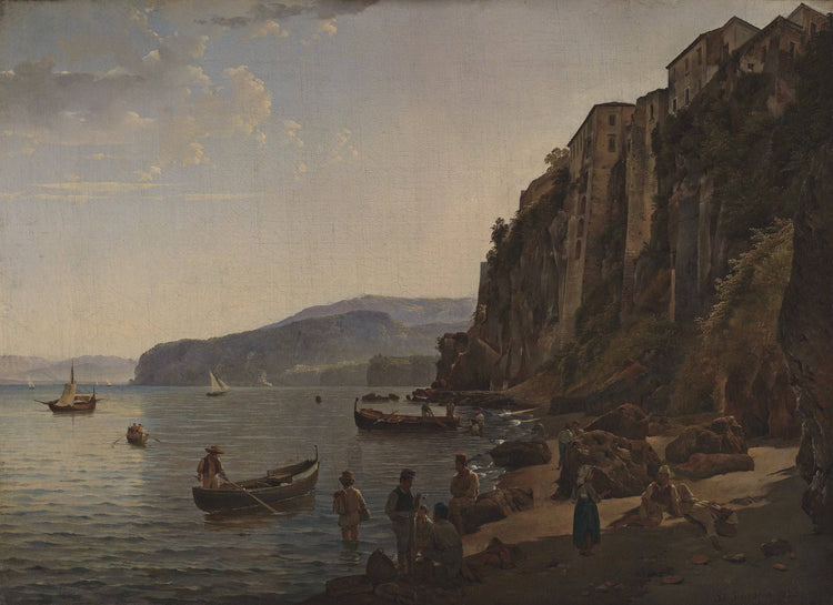 Small harbor in Sorrento - Sylvester Shchedrin