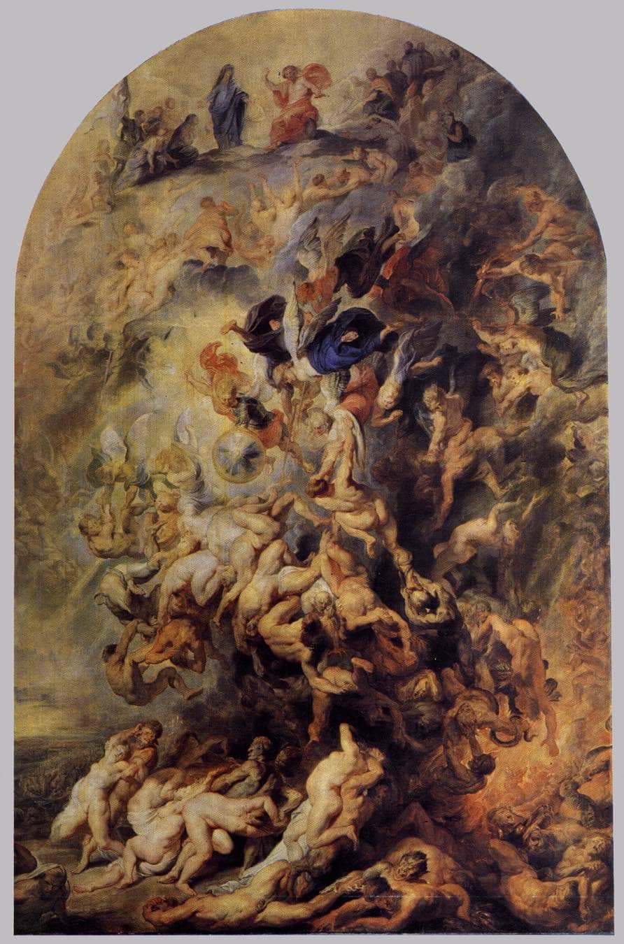 Small Last Judgement by Peter Paul Rubens — hand-painted cultural oil painting reproduction on canvas