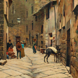 Small street in Piancastagnaio. Mount Amiata